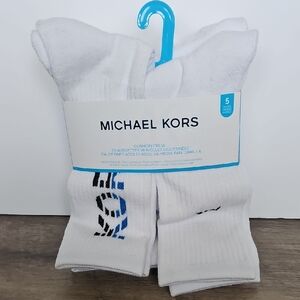 Michael Kors White Crew Socks - 5 Pack